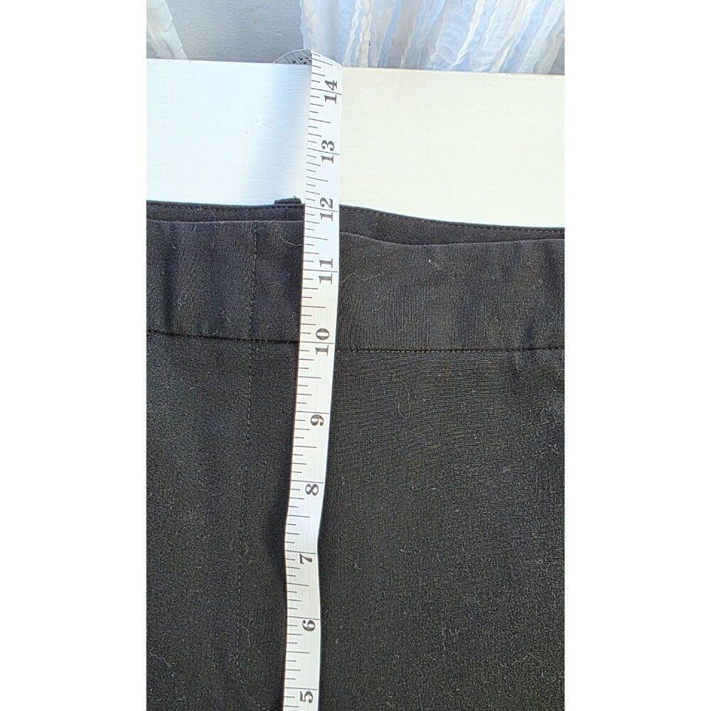 Larry Levine Stretch Size 12 Black Trousers - Picture 4 of 7